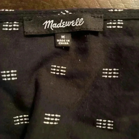 Madewell black and white blouse - Picture 2 of 4
